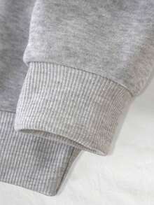 New Years Outfit WomenINAWLY Cartoon And Slogan Graphic Thermal Lined Sweatshirt SILLY GOOSE EST 1973 UNIVERSITY Graduation,Back To School Fits,Graduation,Teacher Fits For Women,Back To School Pullover Fall FitLoose And Comfortablenew Years Outfit Women - Xám - Xem 5