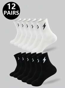 5/10/20 Pairs Unisex Casual Sports Socks, Suitable For Daily Indoor And Outdoor Wear, Size: (35~39), (39~42) - Multicolor - View 13