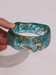 1 chiếc vòng tay nhựa xoắn màu xanh lá cây đậm cổ điển Exaggerated Alien dành cho nữ vòng tay cổ điển - Nhiều màu - Xem 22