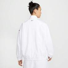 Nike Áo khoác dệt AS W NSW LOGO OS TRACK JKT dành cho nữ không có mũ trùm đầu HV4108-100 - trắng - Xem 2