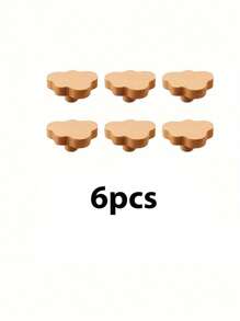 4/6/8pcs Bohemian Vanity Handle, Natural Beech Wood Drawer Knob(Large Size), Cloud Shape Wooden Vanity Pull, Comes With Two Different Sizes Of Screws, Suitable For Cabinets, Furniture, Drawers(The Woodwork May Vary And Be A Bit Rough) - Multicolor - View 13