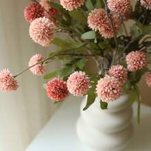 1pc 5 Flower Dandelion Artificial Flowers, Autumn Colors, Decoration For Living Room, Dining Table Floral Arrangement, Valentine Day, Gift Gifts Birthday Graduation