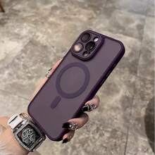 MagSafe Compatible Wireless Charging Phone Case For IPhone 17 Pro Max/17 Air, 16/15/14/13/12 Pro Max Plus - Premium Frosted Clear, Shockproof Drop Protection, Anti-Yellow Anti-Fingerprint Hard PC Back, Stylish Multi-Color, Perfect Gift For Him & Her,Purple; - 透明紫 - 查看 2