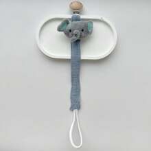 1pc Cartoon Animal Pacifier Clip, Fabric Lion, Tiger, Fox Pacifier Chain 2-In-1 Anti-Lost Lanyard