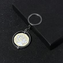 1pc Game Jinx Blue Rose Rotatable Cosplay Necklace Halloween Party Cosutmes DIY Stuff Arcane Season 2 Backpack Pendant Fans Gifts - Multicolor - View 12