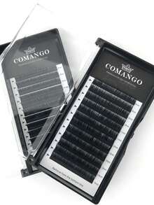 CoMango 12包 C/CC/D/L/M 卷度合成貂毛单根假睫毛，8-15mm 高品质自然丝哑光假睫毛，睫毛簇，单根假睫毛，睫毛，假睫毛 - 彩色 - 查看 8