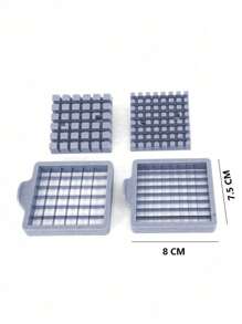 Stainless Steel Multifunctional Kitchen Mandoline Slicer - Manual Operation, Interchangeable Blades, Durable Food Preparation Tool For Fruits, Vegetables, French Fries, Onions, Potatoes, Carrots, Cucumbers - Easy To Clean And Store, Vegetable Slicer - Silver - View 11