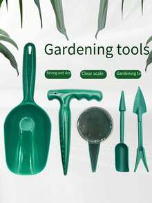 1 件/1 套耐用塑料打孔器，园林植物种子育苗打孔播种机，长柄挖孔育苗播种机，易于使用，无需用电，非常适合园艺工具套装。 - 彩色 - 查看 1