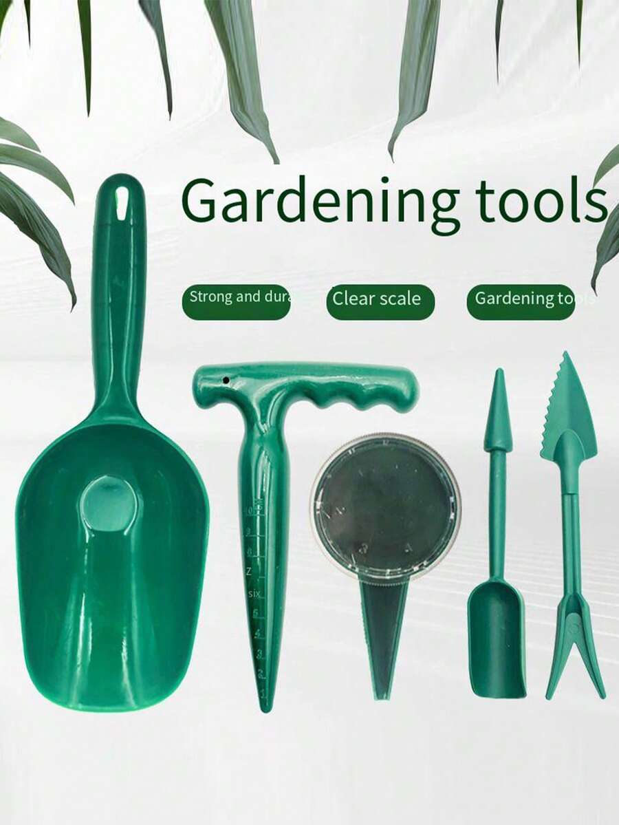 1 件/1 套耐用塑料打孔器，园林植物种子育苗打孔播种机，长柄挖孔育苗播种机，易于使用，无需用电，非常适合园艺工具套装。 - 彩色 - 查看 1