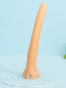 Fake Long Nose Costume: Long Nose And Pointed Nose Halloween Costume Cosplay Party Supplies - 1 Piece - Apricot - View 4