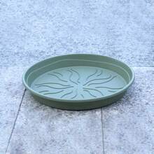 Multi-Size Round Flower Pot Trays, Colorful, Leak-Proof & Moisture-Retaining, Practical Accessory Compatible With Various Pots, Adds Charm To Your Balcony Greenery And Makes Pot Placement More Aesthetic And Hassle-Free