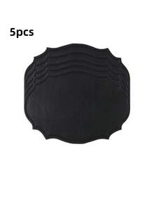 Tovaglietta in pelle lavabile, tovaglietta ovale in pelle rinforzata resistente al calore, tovaglietta impermeabile antiscivolo facile da pulire, adatta per decorazione di tavoli da cucina, caffè e ristorante