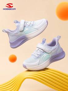 1 Pair HOBIBEAR Kids Sports Shoes With Hook And Loop Design, Lightweight & Comfortable Running Shoes For Boys & Girls, Breathable Mesh Upper For Outdoor Casual Wear, Suitable For Summer