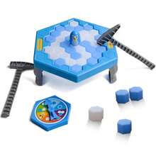 Rompe Hielo Pinguiino Juego De Mesa Divertido - Celeste - Ver 7