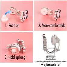 20 Pairs Clip-On Earrings - Cute Animal Designs, Non-Pierced For Girls Halloween Christmas New Year