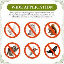 20 Protective Barbed Blocks High-Quality Acrylic Material Adjustable Length For Repelling Bird Cat Sparrow - Black - View 5