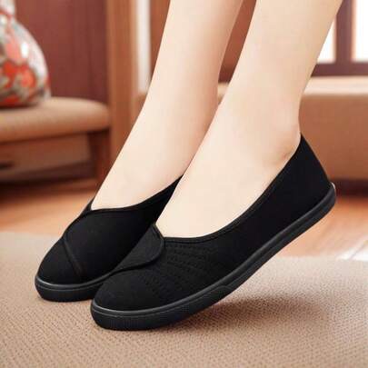 女士帆布鞋、平底运动鞋、休闲百搭工作鞋、户外鞋、护士鞋、轻便便鞋