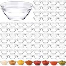 1.5oz Mini Glass Prep Bowls  Glass Ramekins Bowls  For Dish Serving Mixing Cooking Sauce Nuts Candy Dessert Salad