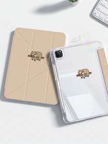 The Beautiful And Cute Cartoon Animal Sloth Features A Double-Sided Painted Acrylic Transparent Crystal Back Cover, Which Is Shockproof And Suitable For IPad 7th Generation, 8th Generation (10.2 Inches), And 10th Generation. It Has A Built-In Pen Slot And Supports Sleep And Wake-Up Functions/Multiple Folding Stand Methods. These Are Festival Gifts And New Year Gifts - Nhiều màu - Xem 2