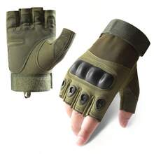 Half Finger Tactical Gloves, Outdoor Cycling Gloves, Sports Protective Cycling Gloves - 軍綠色 - 查看 6