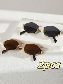 1 套/2 套/3 套/4 套/6 套超轻超大椭圆形镜框眼镜，百搭时尚，适合女性，大镜框显瘦，适合夜店，日常生活搭配和户外旅行配件，夏季必备太阳镜，复古风格椭圆形镜框，适合外出装扮，返校 - 彩色 - 查看 20