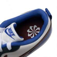 Nike Court Borough Youth Sneakers Retro Basketball-Inspired Design Cushioned Midsole Durable Comfort Casual And Everyday Wear DV5456-300 - White/Black - View 6