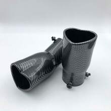 63mm尾喉进气口汽车改装尾喉单管心形不锈钢尾段排气嘴汽车配件 - 均碼 - 查看 4