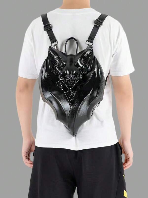 2025 New Punk Style Bat Gothic Dark Vampire Handheld & Backpack, Unique Subculture Design