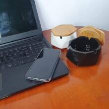 OVSAPVAIAAshtrays Cigarettes Ash Tray - Premium Ceramic Retro Ashtrays Gifts Smokers Home Ashtrays Indoor Outdoor Patio Desktop Decor Unique Fancy Cute Ashtray With Lid White - 白色 - 查看 11