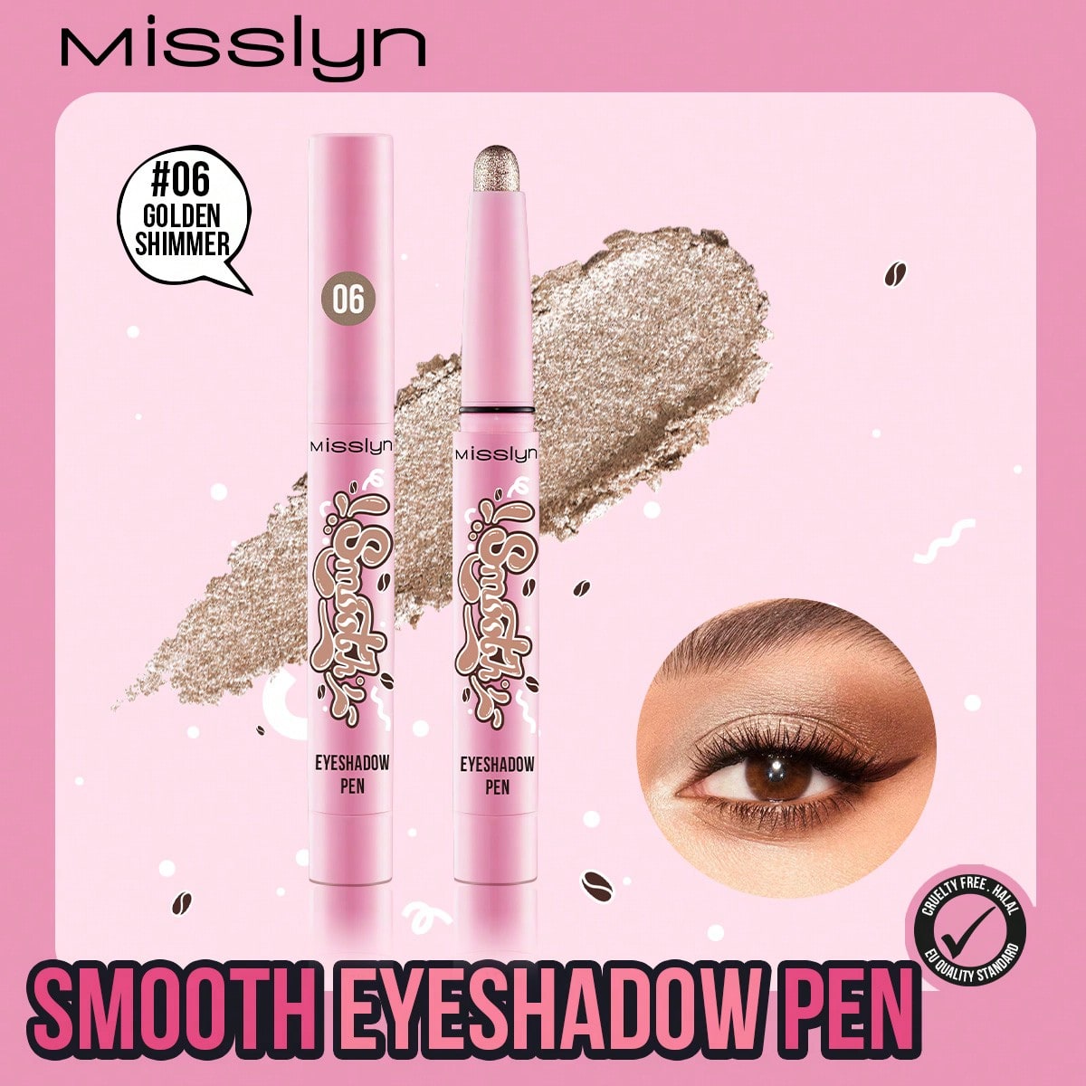Lápiz de sombra de ojos suave MISSLYN, Lápiz de sombra de ojos, Lápiz de sombra de ojos, Lápiz de sombra de ojos resaltador, Lápiz de sombra de ojos de color, Barra de sombra de ojos brillante, Lápiz  