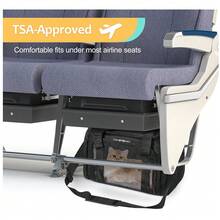TSA-Approved Foldable Pet Backpack (Suitable For All Kinds Of Pets, Maximum Weight 15 Pounds) | Soft-Sided Travel Backpack, Suitable For Small/Medium-Sized Pets | 15.7 Inches X 10.2 Inches X 10.2 Inches - Suitable For Air Travel And Car Trips - màu đen - Xem 7
