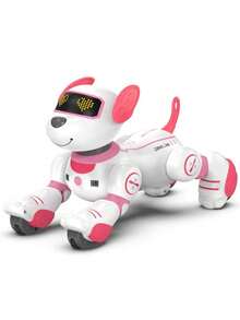 电子宠物遥控狗（3色） - 智能声控机械玩具，儿童玩伴，完美的节日/圣诞节/生日/新年/万圣节/复活节礼物