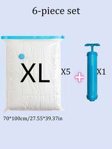 1/9pcs Vacuum Storage Bags For Clothes, Transparent Visible Bedding Organizer Bags, Dust-Proof And Moth-Proof Garment Bags, Save 80% Closet Space, Portable Multi-Purpose Storage Bags For Clothes, Socks, Comforters, Blankets, Autumn/Winter Quilts, Travel Luggage, Suitable For Home Closet, Travel, Dorm Room Bedding Compression