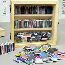 1 Set Anxiety Bookcase Mini Book, (Including 100/70pcs Mini Books) Decorations House Decoration, DIY Craft, Accessories Mini Miniature Model,Suitable As A Holiday Gift, Day; Father's Day; Mother's Day, Thanksgiving; Halloween; Christmas; New Year's Day. - Multicolor - View 8