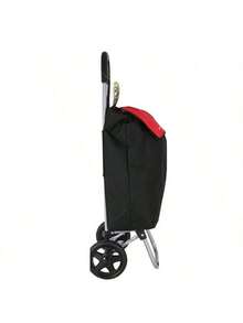 ARISE - Foldable Shopping Cart With 2 Wheels For Stair Climbing, 24L Waterproof Bag, Daily Shopping, Market And Supermarket, Random Color Red Or Purple - Nhiều màu - Xem 4