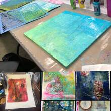 1pc Reusable Transparent Gel Printing Plate - Transparent Single-Print Surface, Soft Rubber Craft Plate For Art And DIY Projects, For Scrapbooks And Diaries - A Variety Of Sizes To Choose From, Scrapbook Supplies, Reusable Offset Printing Plate For Embossing Art - Perfect For Making Cards, Scrapbooks, Diaries And Home Decorations - Multicolor - View 7