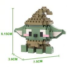 6cm高史迪仔樱花颗粒积木拼装玩具迷你桌面摆件房间装饰动漫卡通卡哇伊节日礼物生日礼物 - 彩色 - 查看 12