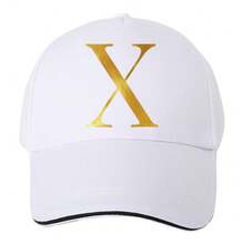 Baseballkappe, Vintage Trucker Hut mit Buchstaben-Muster, Snapback Cap, geeignet für lässige Outdoor-Aktivitäten und Sonnenschutz, Frühlings- & Herbst-Reise und Strandurlaub - Weiss - Übersicht 17