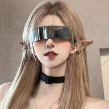New Cyber Punk Style Glasses, Suitable For Men And Women, Combining Futuristic Technology And Stylish Eyewear Design - Multicolor - View 4