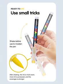 288 Colour Acrylic Marker Set, Soft Tip With Automatic Ink Control System, Strong Coverage For Doodling And Colouring, Suitable For Artists, DIY Crafts, Canvas, Wood, Glass, Rocks And Fabrics, Great For Back To School!