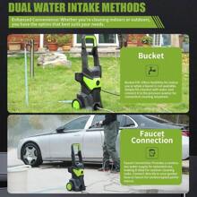 Electric Pressure Washer - 3000PSI Electric Power Washer With 33FT Pressure Hose, 33FT Power Cord, 4 Nozzles, 450ML Foam Bottle, High Pressure Washer For Cars, Fences, Patios, Driveways