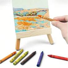 Bộ bút sáp màu và màu dầu 6/8/12/24 màu, đồ dùng nghệ thuật cho trẻ em, đồ dùng mẫu giáo, đồ dùng tựu trường, đồ chơi phát triển nhận thức, quà Giáng sinh - Nhiều màu - Xem 2