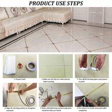 1 Rollo de 50m/1968.5in Cinta adhesiva decorativa para azulejos, cinta selladora autoadhesiva para juntas de piso y pared, cinta de folio para piso y pared, cinta para tuberías, cubre grietas, cinta de rayas finas, decoración DIY, para decoración de detalles en pared, gabinete, baño, piso, azulejos, automóvil, arte gráfico - Cinta adhesiva a rayas - Multicolor - Ver 12