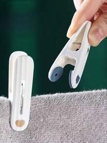 1/6/12/24PCS 无痕夹晾衣架,防风固定晾衣袜、床单、居家必备好物,用起来说好看,耐用,不留痕迹抓地力强,无痕夹晾衣架,防风固定晾衣袜、床单、居家必备好物,用起来说好看,毛巾夹沙滩巾度假必备衣夹 - 彩色 - 查看 2