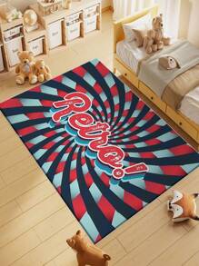 1 块圣诞老人圣诞地毯，适用于室内、室外和入口装饰 - 节日季节游戏地毯，适用于客厅、卧室和厨房 - 可洗家居装饰地毯、客厅地毯、地毯、客厅区域地毯、区域小地毯、垫子、家居装饰、大客厅地毯、圆形地毯、客厅家居装饰、房间装饰、可洗地毯，适用于派对装饰，提升家居风格，增添节日魅力的必备装饰