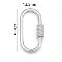 2 件/包不锈钢几何连接扣，心形、椭圆形、五角星形手链项链连接螺丝，DIY 珠宝配件 - 幾何連接扣 - 查看 13