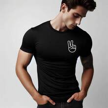 MIL200FIT Men T-Shirts - Black - View 1