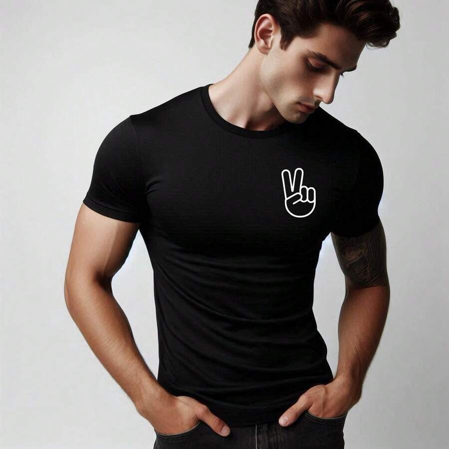 MIL200FIT Men T-Shirts - Black - View 1