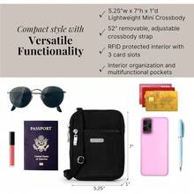 Local Delivery  Baggallini Women's Essential Mini Crossbody Bag - màu đen - Xem 4