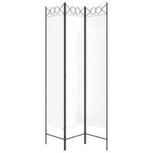 vidaXL Divisorio A 3 Pannelli Bianco 120x200 Cm In Tessuto - 白色 - 查看 3